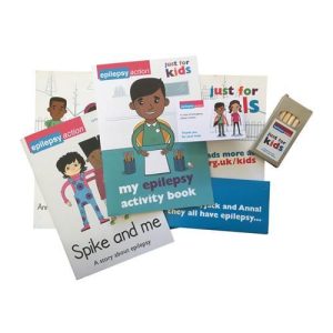 A selection of educational materials included in the Just For Kids pack