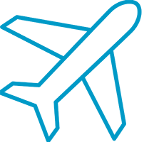 A graphic of an aeroplane