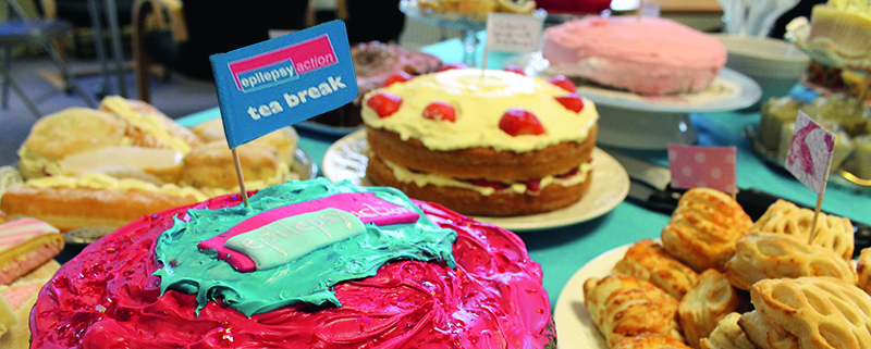 A selection of baked goods from the Epilepsy Action tea break event