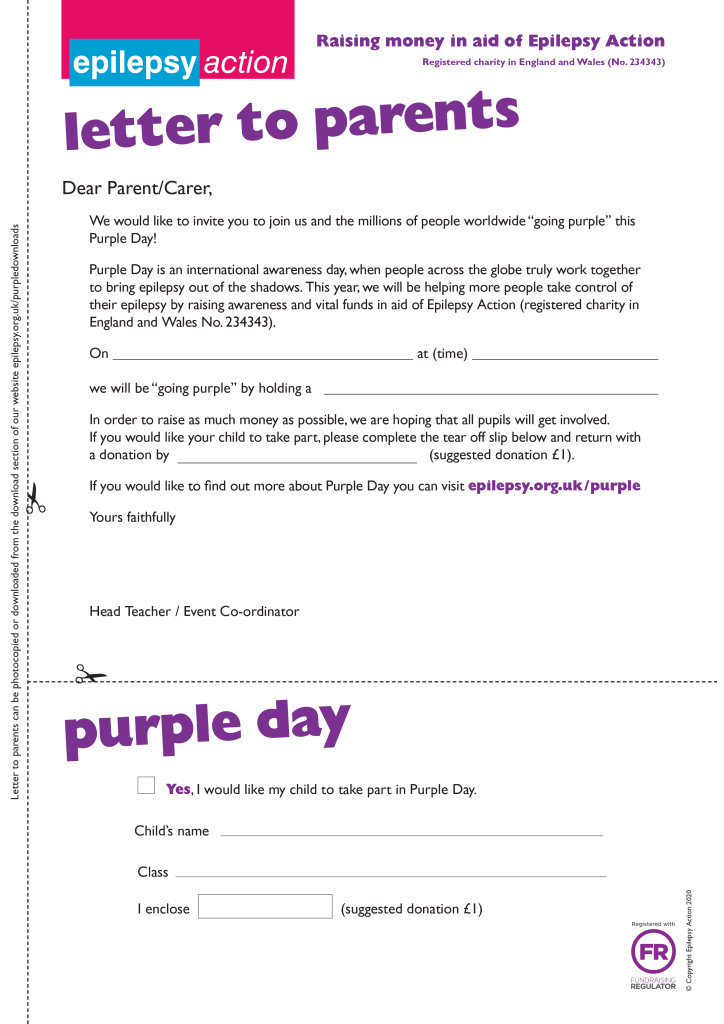 School letter to parents