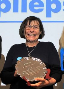 Prof Helen Cross receiving the Lord Hastings Award
