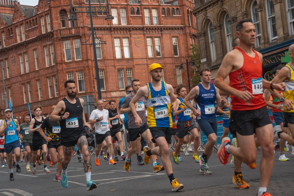 Lycra beauty at Bradford 10K Lycra beauty at Bradford 10K