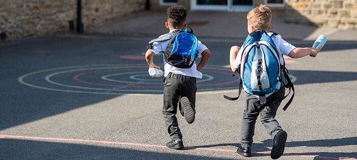 Children go back to school