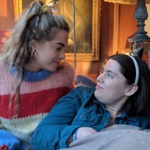 Chelsea and Tamsin Leyland filming Sisters Interrupted