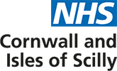 NHS Cornwall and Isles of Scilly logo, black text on a white background