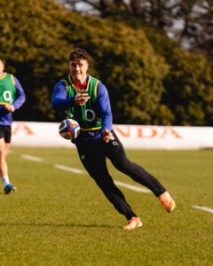 Tommy Freeman during rugby training