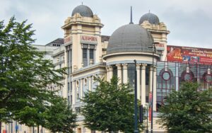Exterior of Alhambra Theatre in Bradford. Photo credit Mohamed Khan