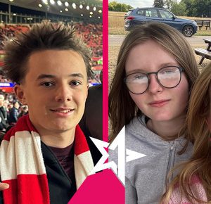 Max and Faith, joint winners of the October Star Award