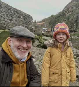 Mark and his daughter Alia. Mark cycled from John O'Groats to Land's End to fundraise for epilepsy, and shared his story for Father's Day