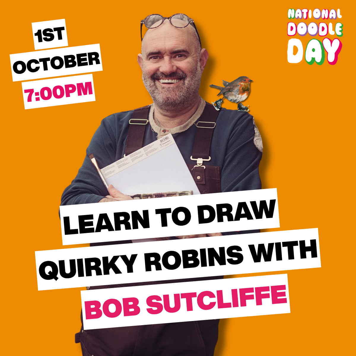 Draw Quirky Robins With Bob Sutcliffe: Virtual Art Class 1 Draw quirky robins with bob sutcliffe: virtual art class