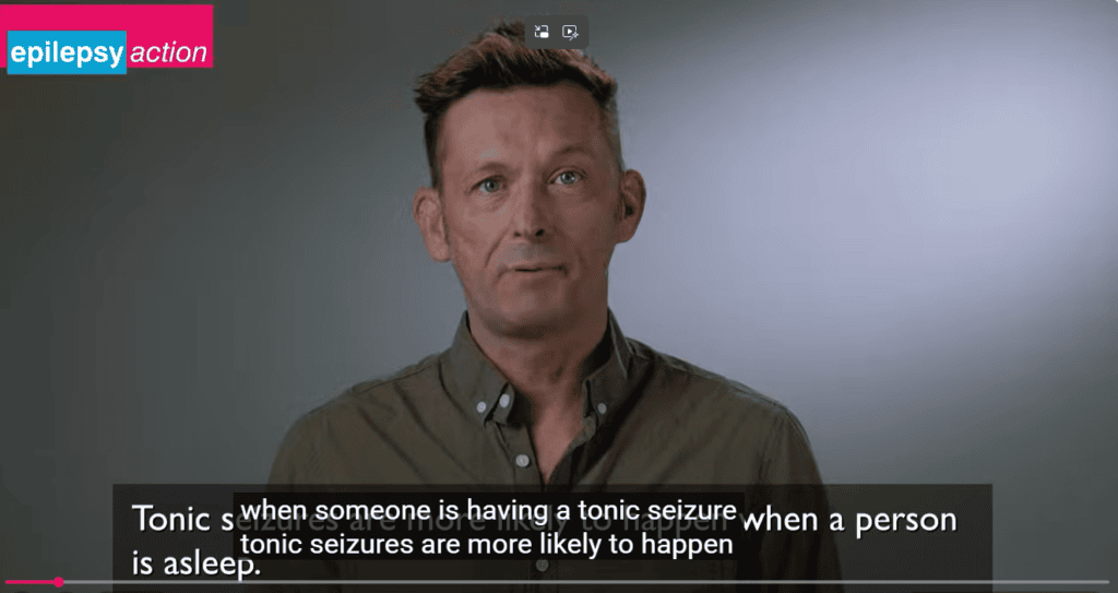 tonic seizure first aid video screenshot